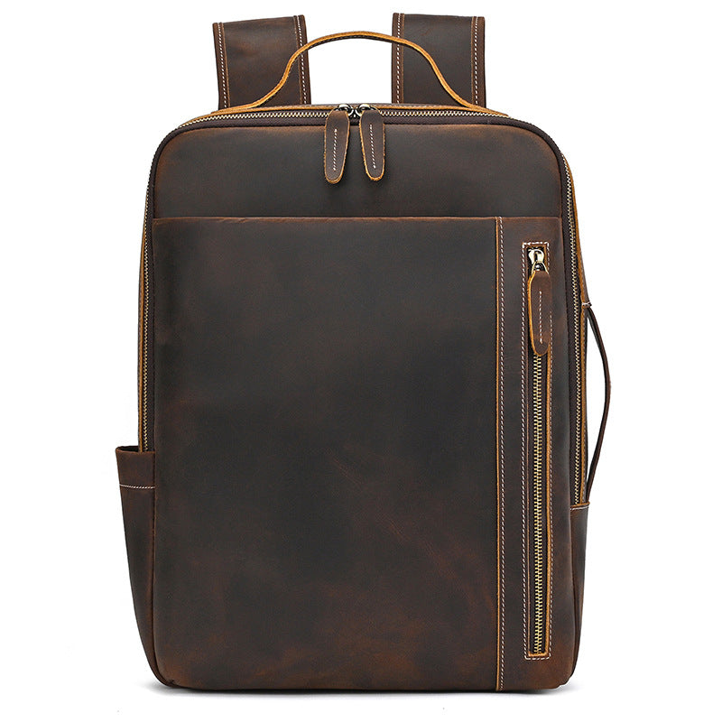Genuine Leather Inch Computer Commuter Crazy Backpacks