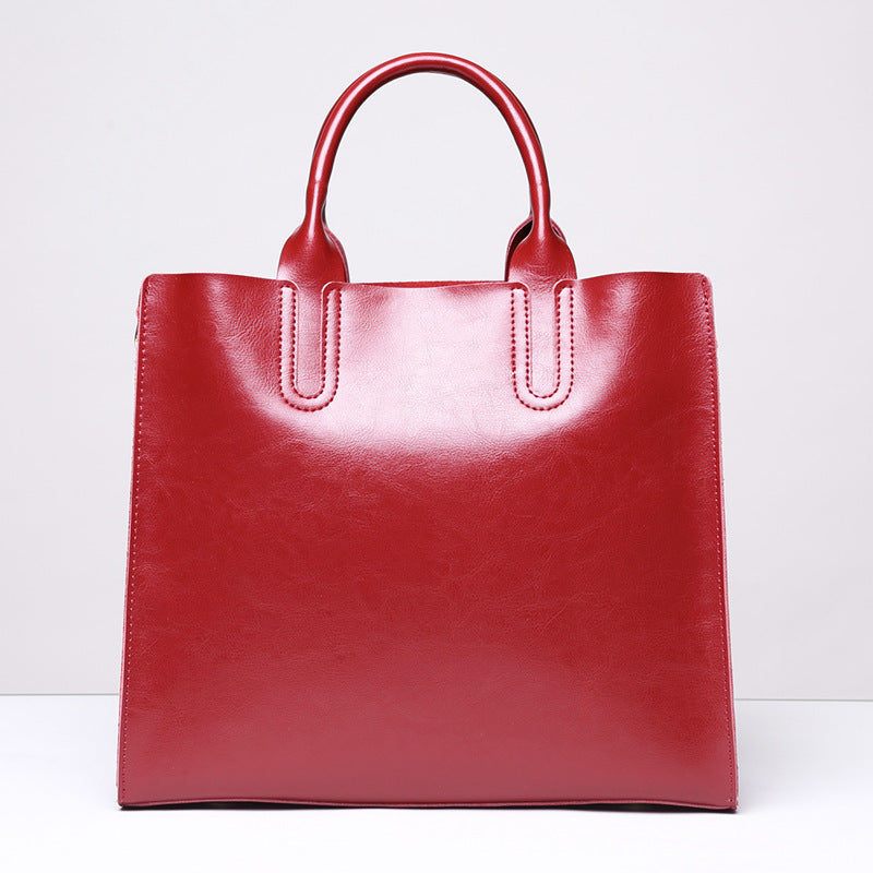 Women's Genuine Leather Big Large Capacity Fashion Shoulder Bags
