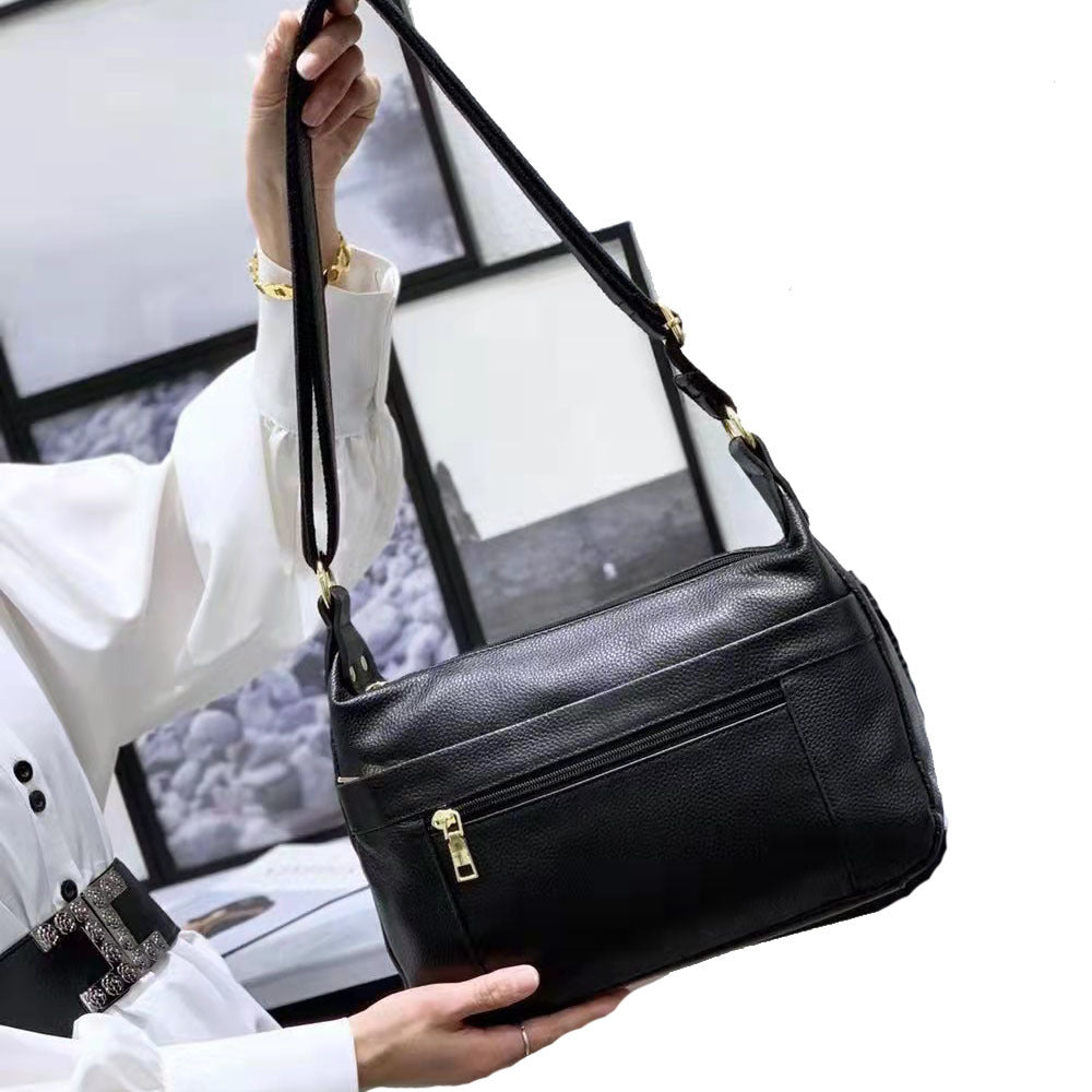 Women's Leather Mother Large Capacity Soft First Crossbody Bags