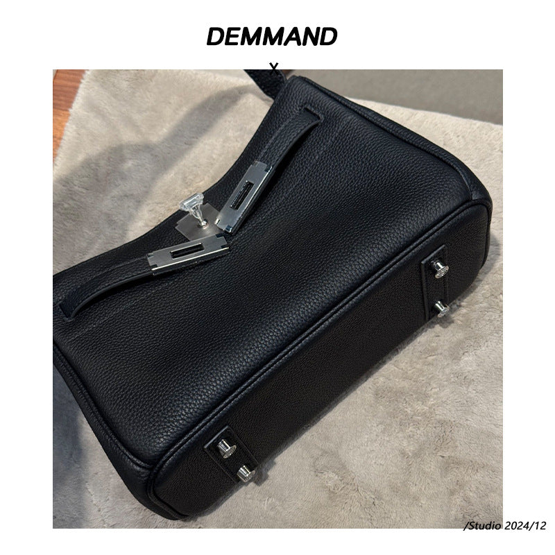 Women's Kelly Underarm First Layer Cowhide Shoulder Bags