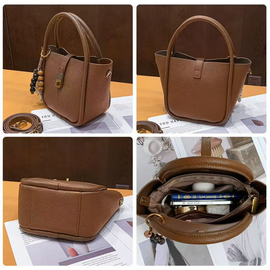 Women's Pattern Portable Vegetable Basket Retro Exquisite Crossbody Bags