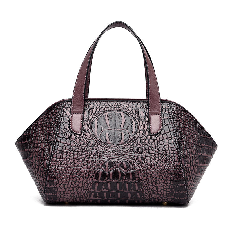 Women's Crocodile Pattern Light Luxury Elegant Mother Handbags