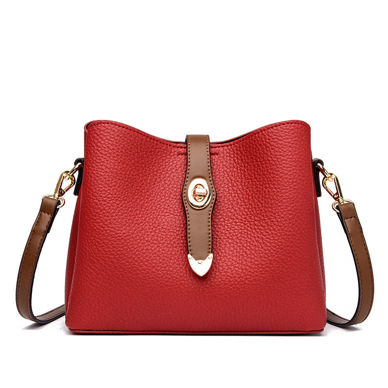Women's Large Capacity Western Style Simple Versatile Shoulder Bags