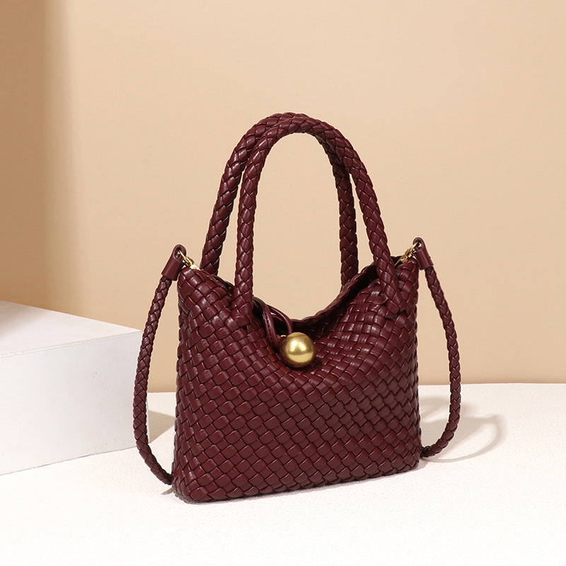 Women's French Style Woven Advanced Texture Handmade Bags