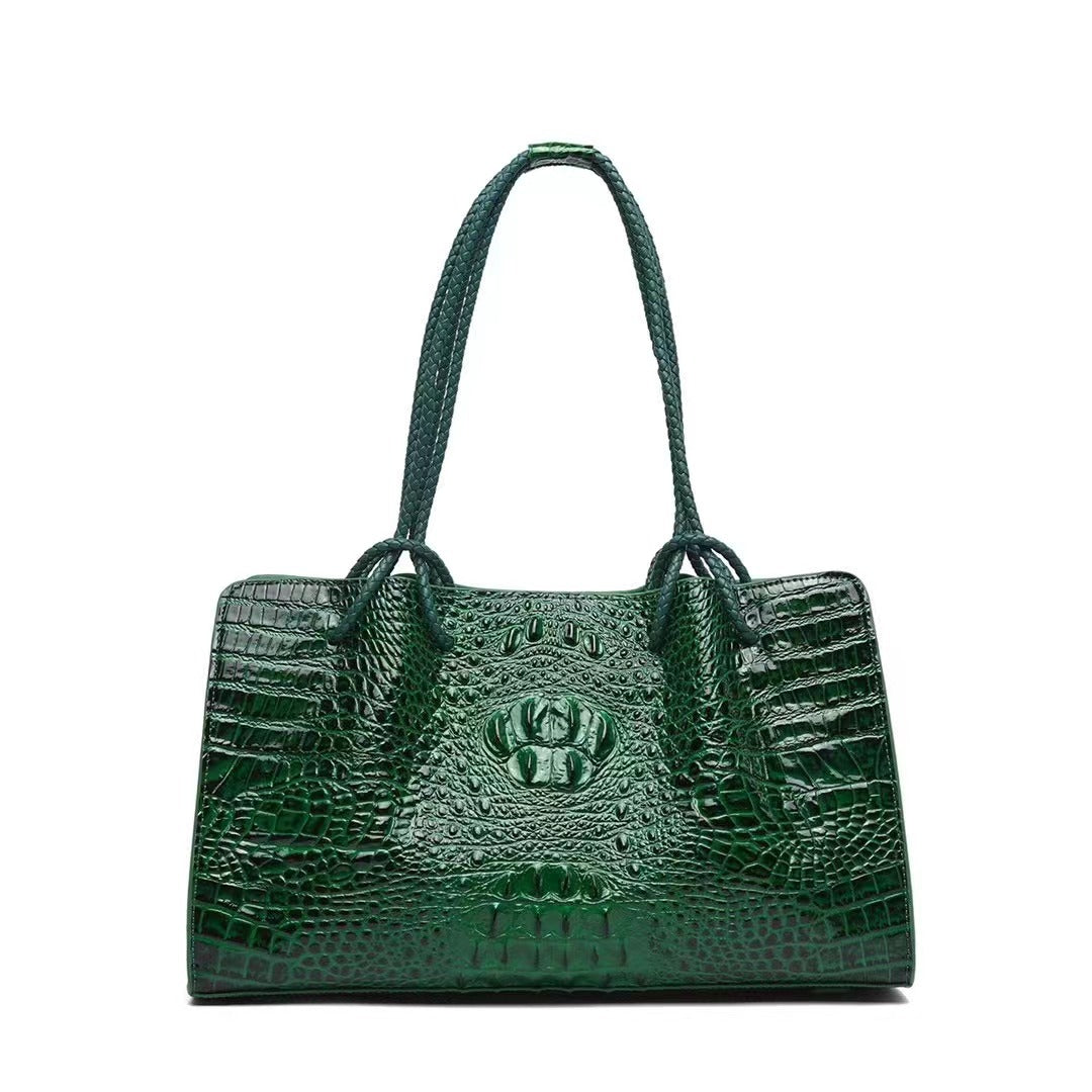 Women's Crocodile Leather High-grade Large Capacity Trendy Shoulder Bags