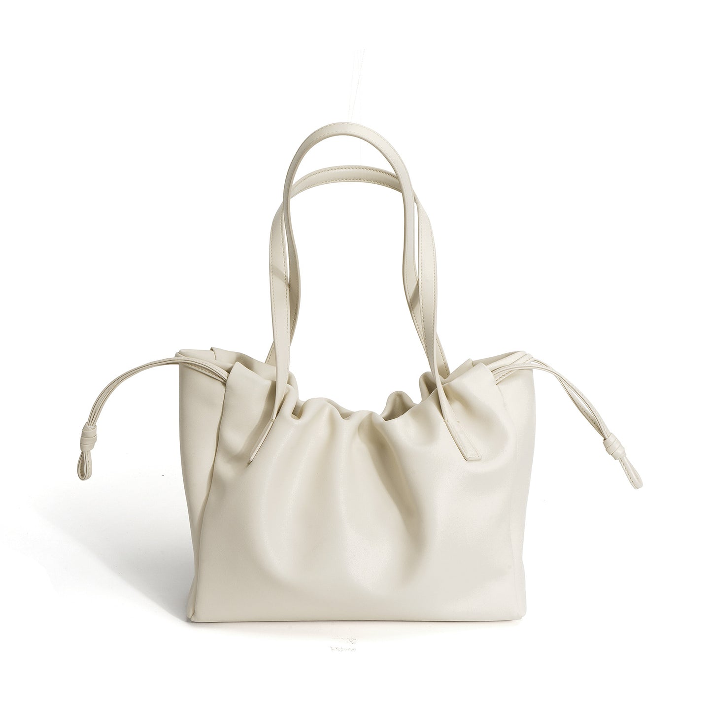 Women's Cowhide French Style Pleating Underarm Leather Crossbody Bags