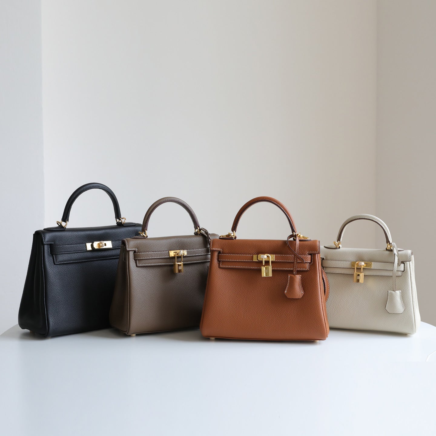 Women's Layer Cowhide Inner Seam Kelly Portable Bags