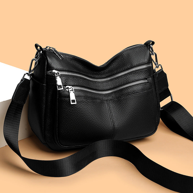 Women's Leather Large Capacity First Layer Bags