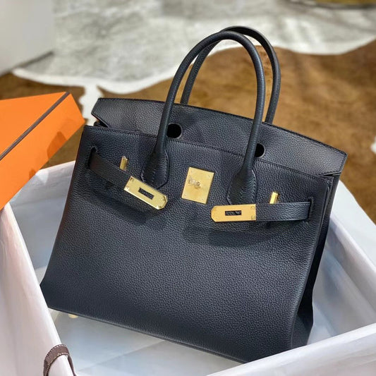 Women's Leather Line Imported Calfskin Lychee Pattern Bags