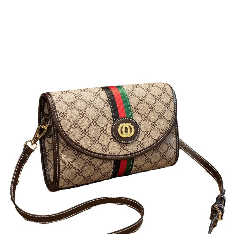 Women's Trendy Fashion Contrast Color Strap Crossbody Bags