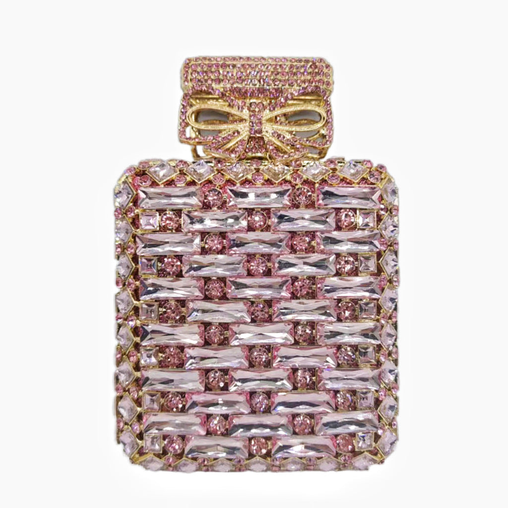 Perfume Bottle Diamond Clutch Banquet Crystal Evening Bags