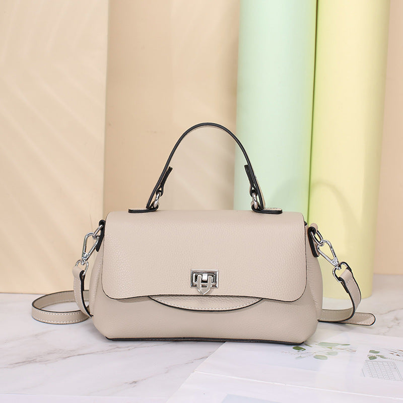 Women's Summer Leather Saddle First Layer Cowhide Shoulder Bags