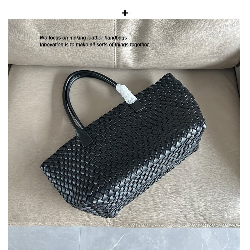 Women's & Men's & Trendy Fashion Shopping Woven Portable Vegetable Shoulder Bags