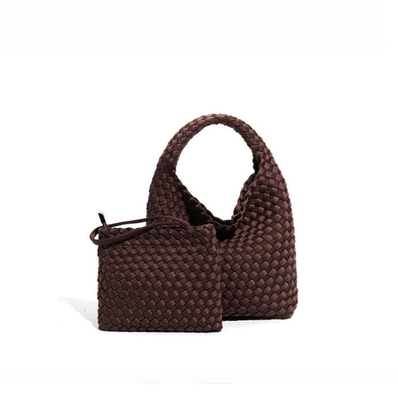 Trendy Retro Portable Woven Large Capacity Handbags
