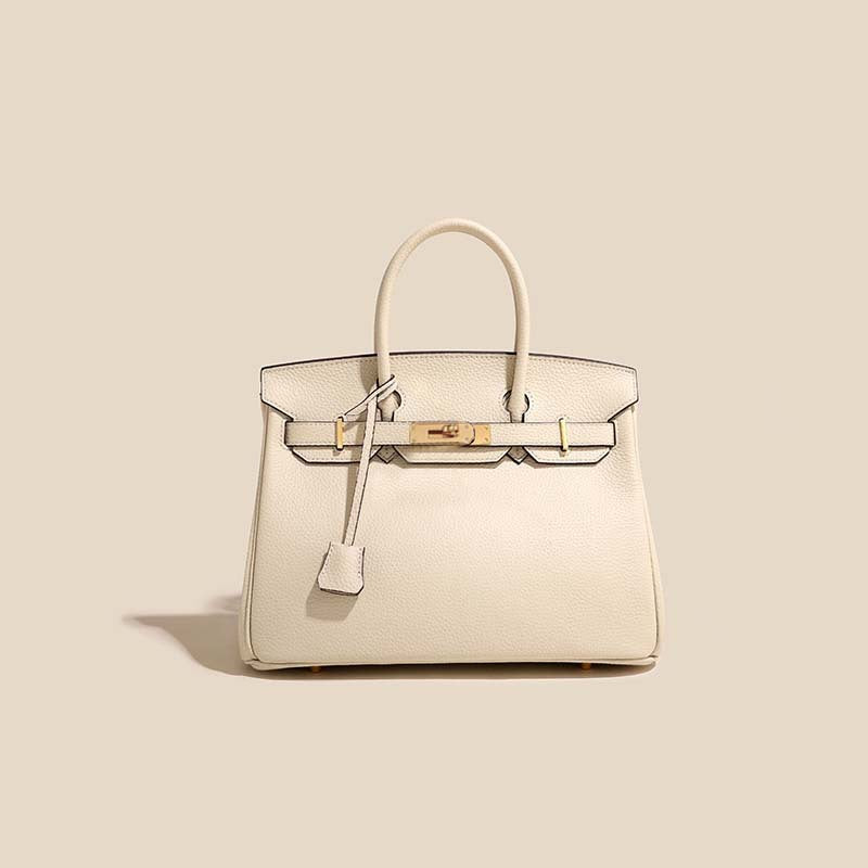 Women's Line First Layer Cowhide Handmade Genuine Bags