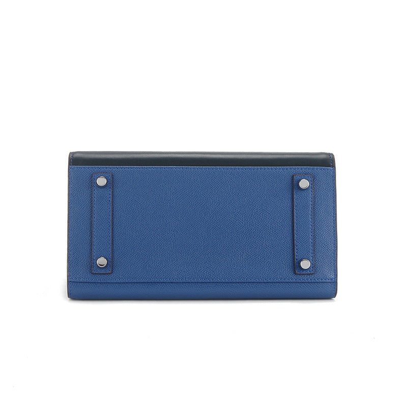 Print House Genuine Leather Fashion Contrast Handbags