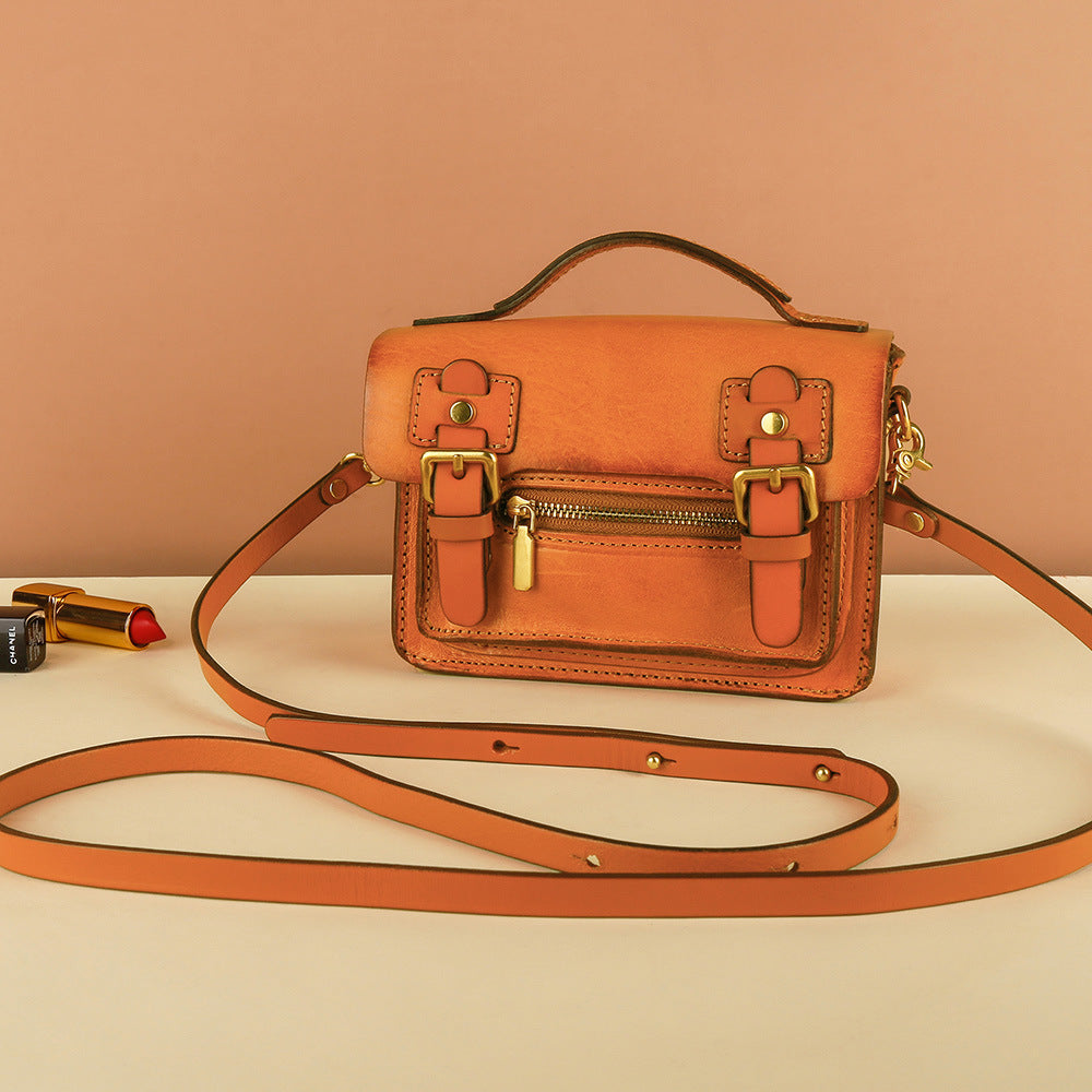 Women's Top Layer Cowhide High-grade Mini Genuine Crossbody Bags