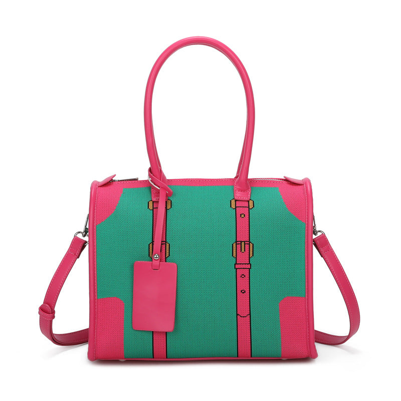 Women's Autumn High-grade Large Capacity Fashion Knitted Crossbody Bags