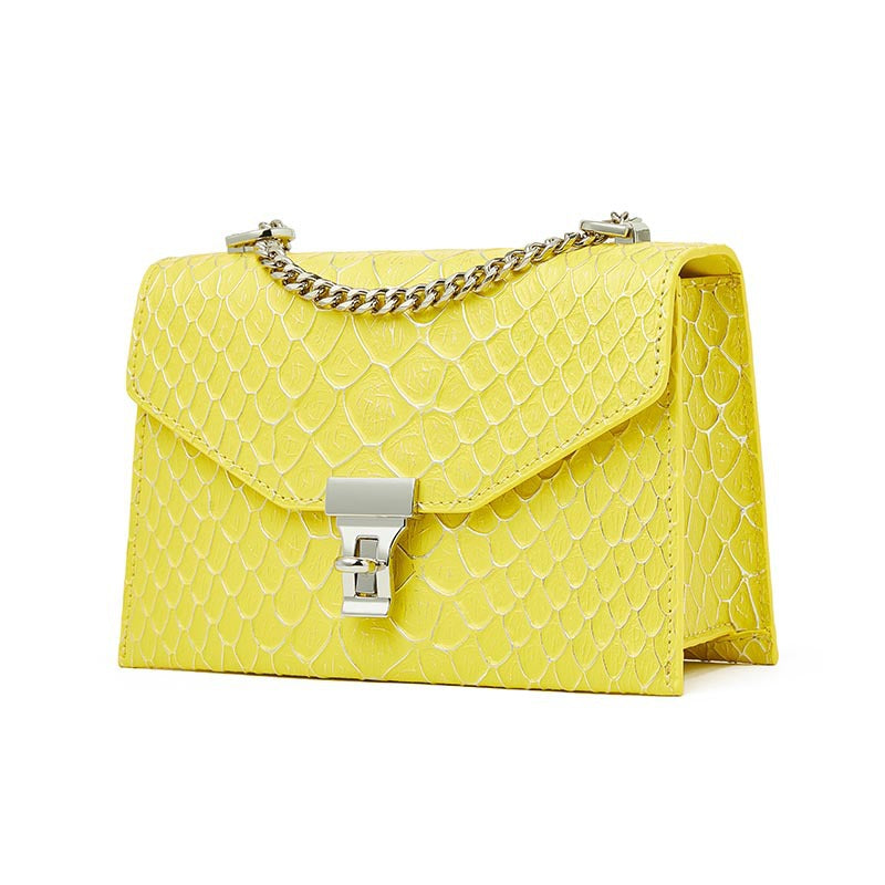 Women's Selected Genuine Leather Chain Summer High Crossbody Bags
