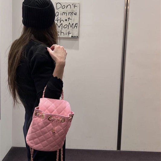 Women's Trendy New Glamorous Style Chain Backpacks