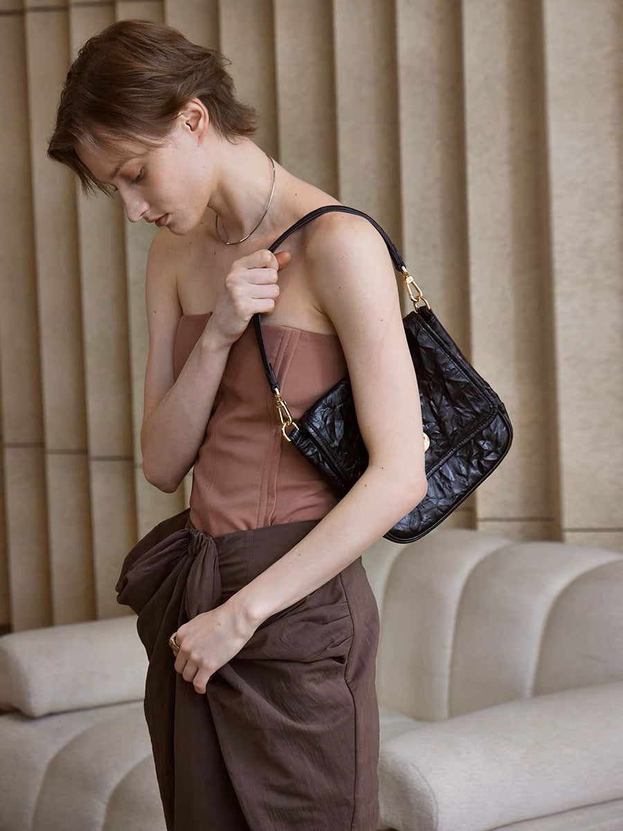Women's Niche High-grade Portable Clutch Pattern Commuter Bags