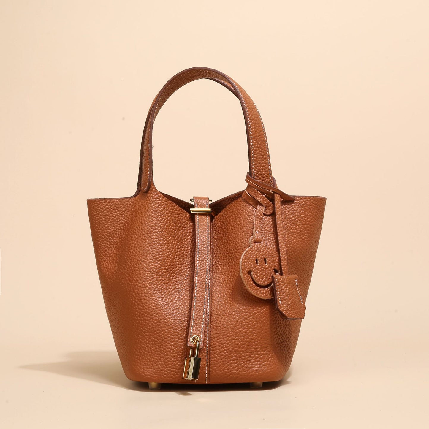 Women's Vegetable Basket Genuine Leather Large Capacity Handbags