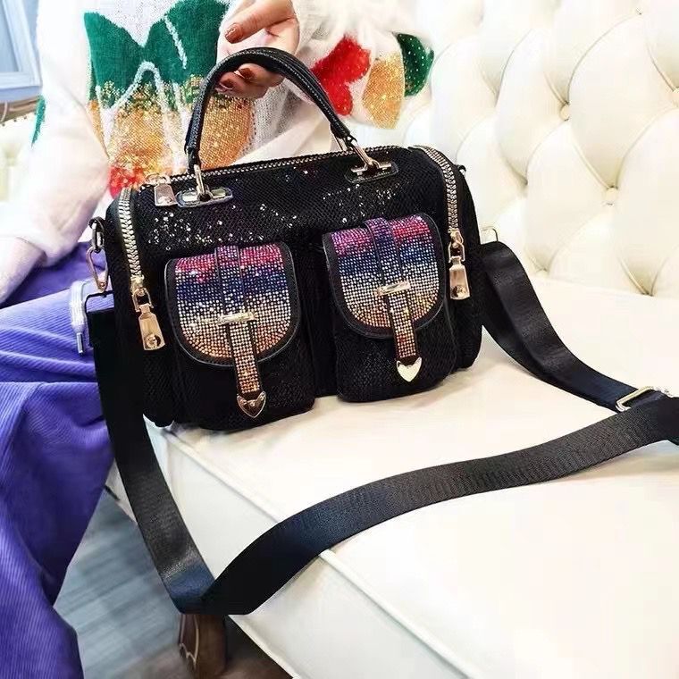 Women's Rhinestone Sequins Large Capacity Versatile Backpacks