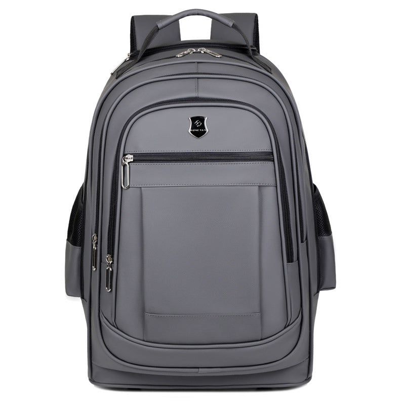 Men's Solid Color Large Capacity Leisure Backpacks