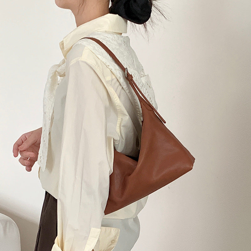 Tanned Cattle Leather Niche Minimalist Retro Bags