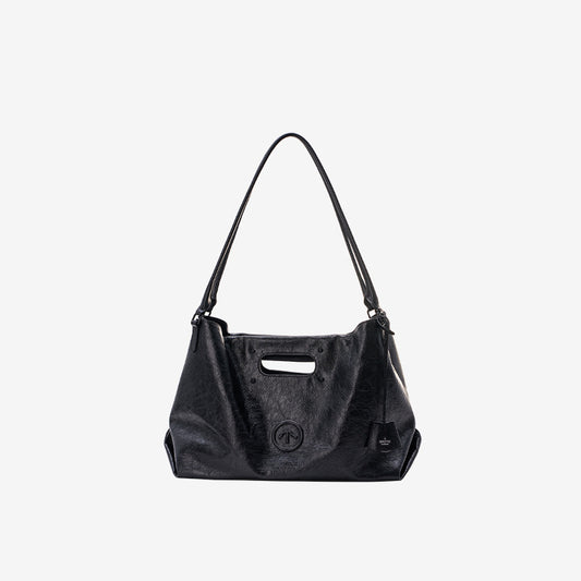 Large Capacity Commuter Leather Portable Soft Shoulder Bags