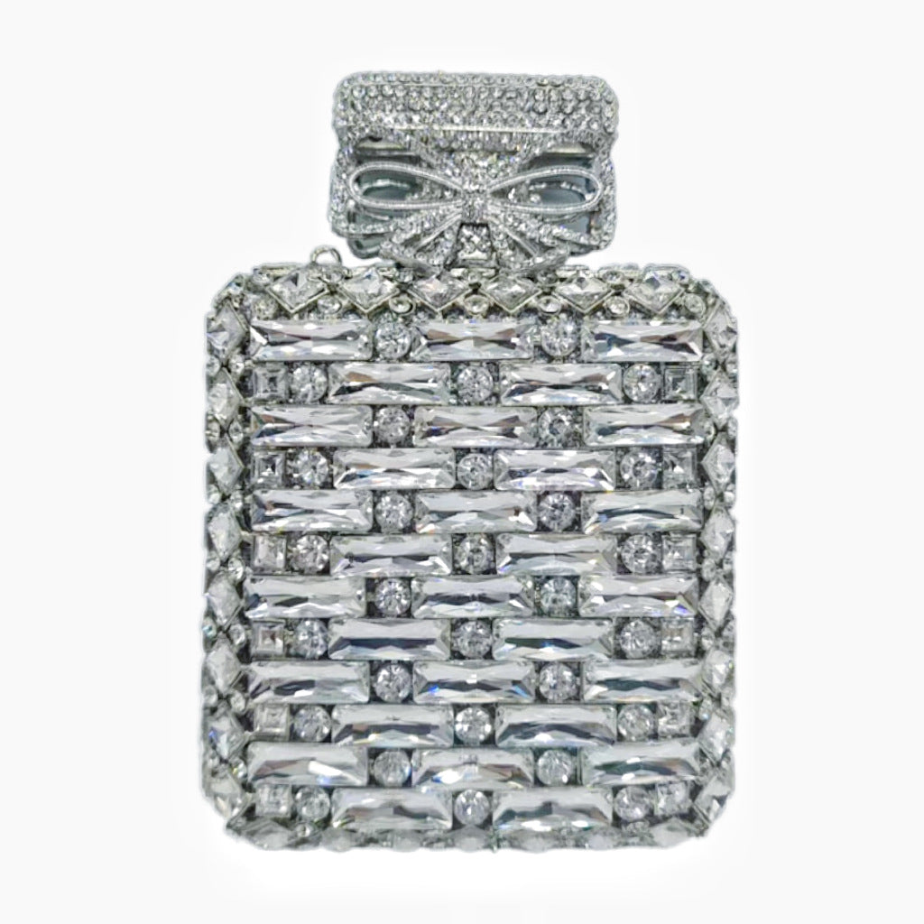 Perfume Bottle Diamond Clutch Banquet Crystal Evening Bags