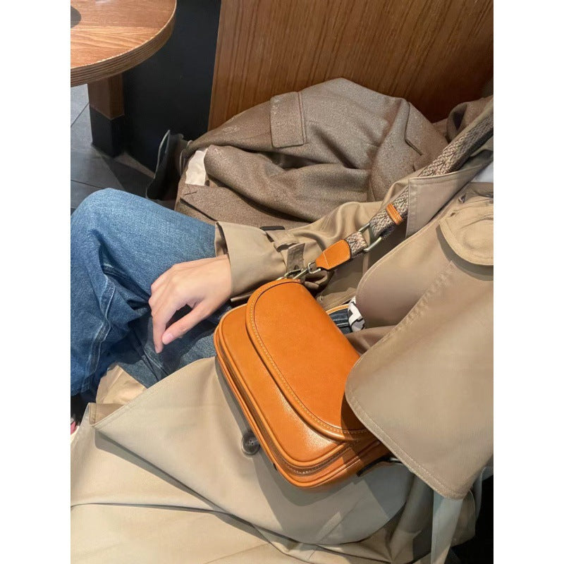 Women's Genuine Leather Lady's Retro Portable Versatile Shoulder Bags