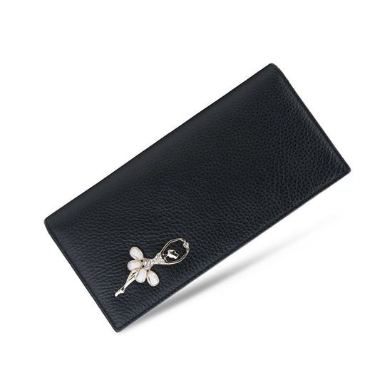 Women's Long Genuine Leather Fashion Korean Style Ladies Wallets