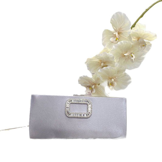 Women's Fashion Elegant Graceful Simple Rhinestone Dinner Crossbody Bags