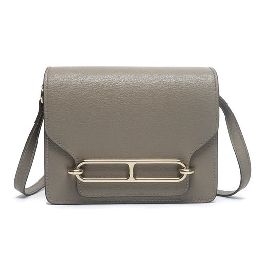 Women's Pig Nose Genuine Leather Stewardess Simple Crossbody Bags
