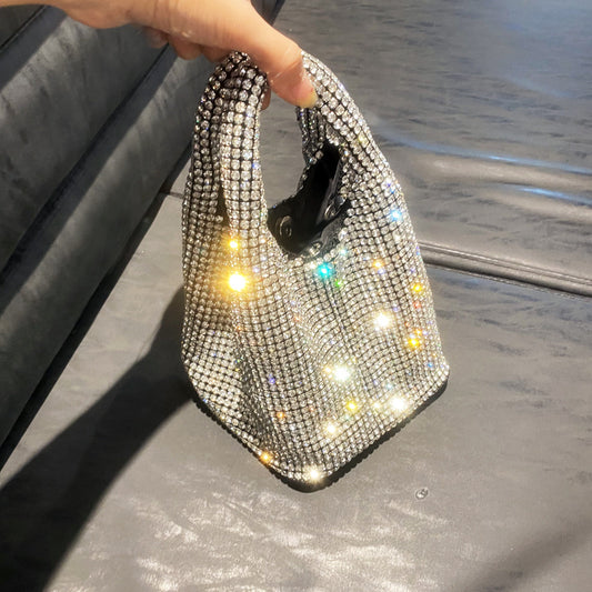 Women's Versatile Rhinestone Portable Chain Hand Shoulder Bags