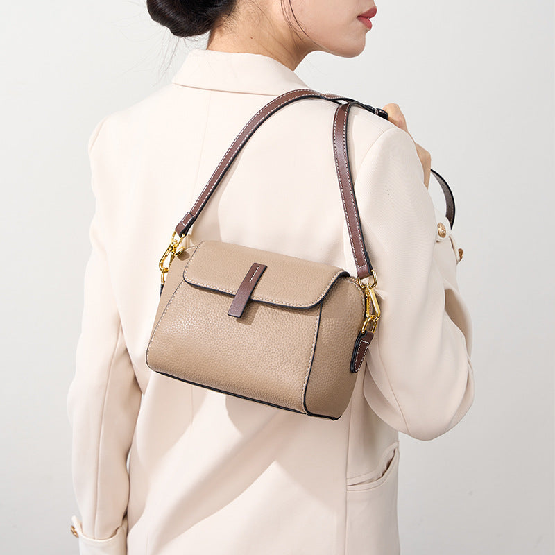 Women's Leather White Design Sense Niche For Crossbody Bags