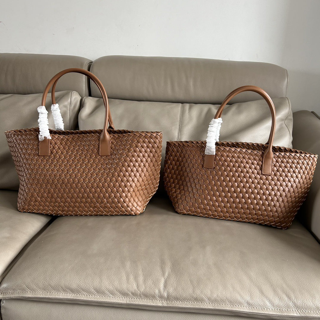 Women's & Men's & Trendy Fashion Shopping Woven Portable Vegetable Shoulder Bags