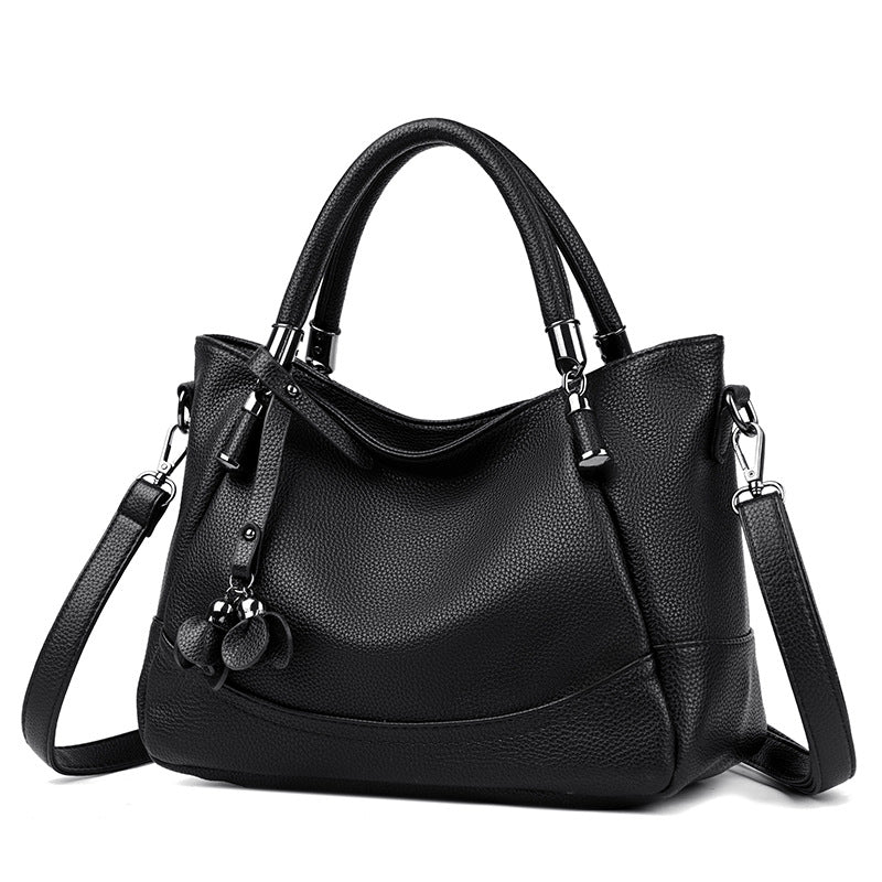 Women's Lychee Pattern High-grade Easy Matching Soft Handbags