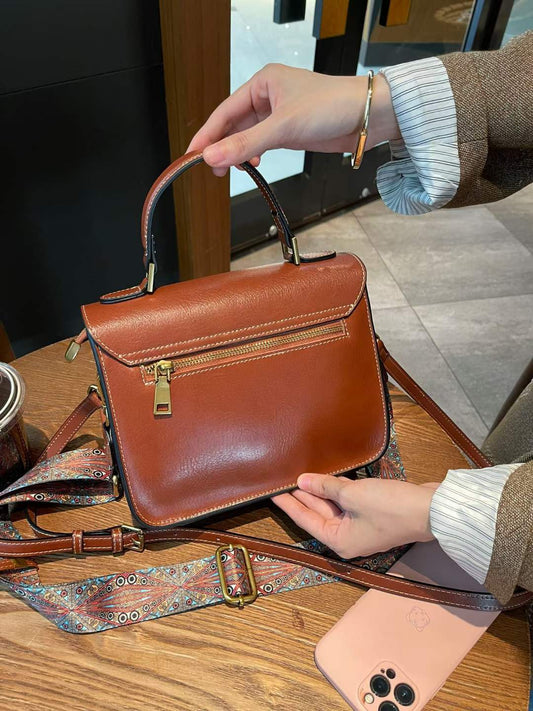 Women's Retro Envelope Mini Cowhide Fashion Handbags