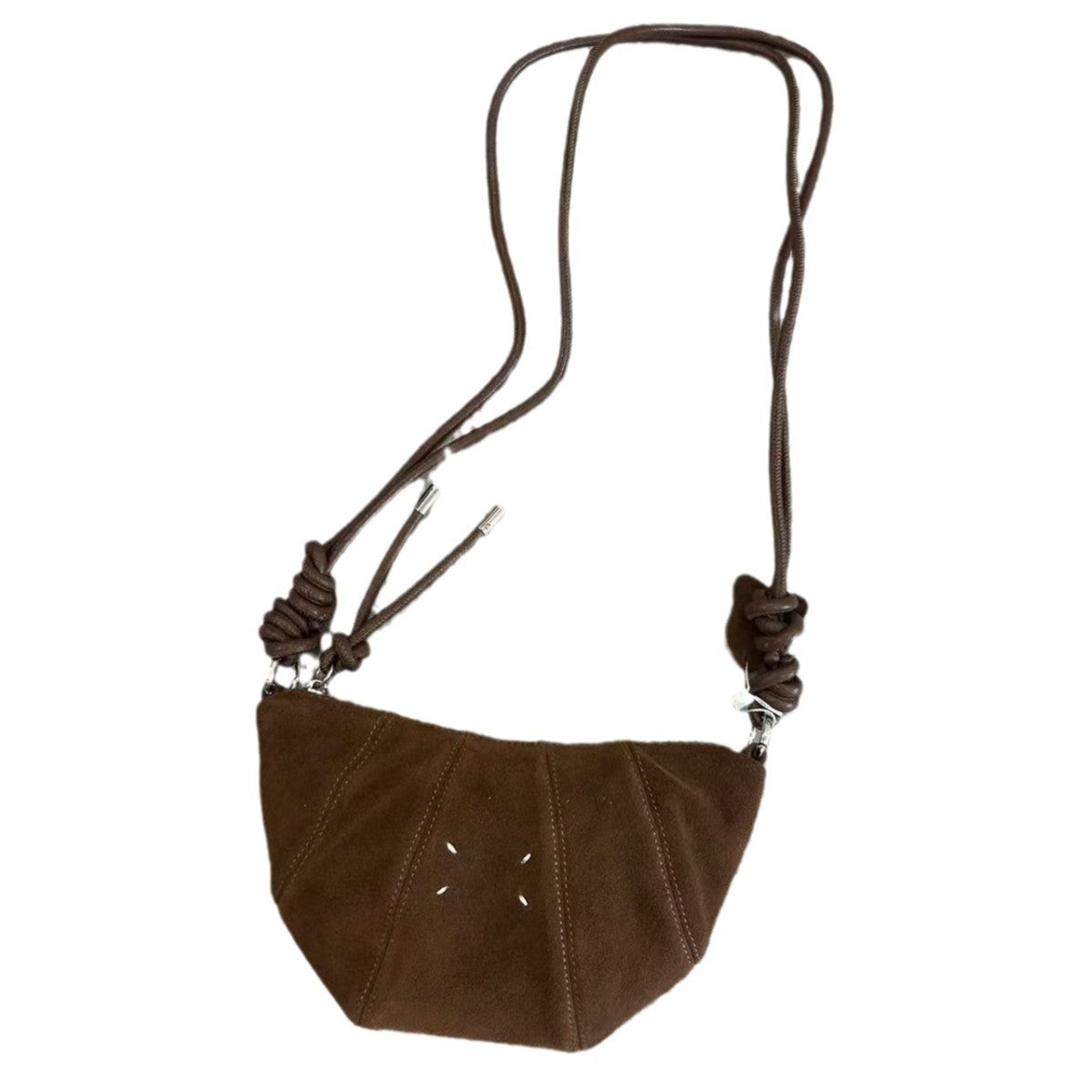 Design Stitching Knotted Croissant Sheepskin Dumpling Crossbody Bags