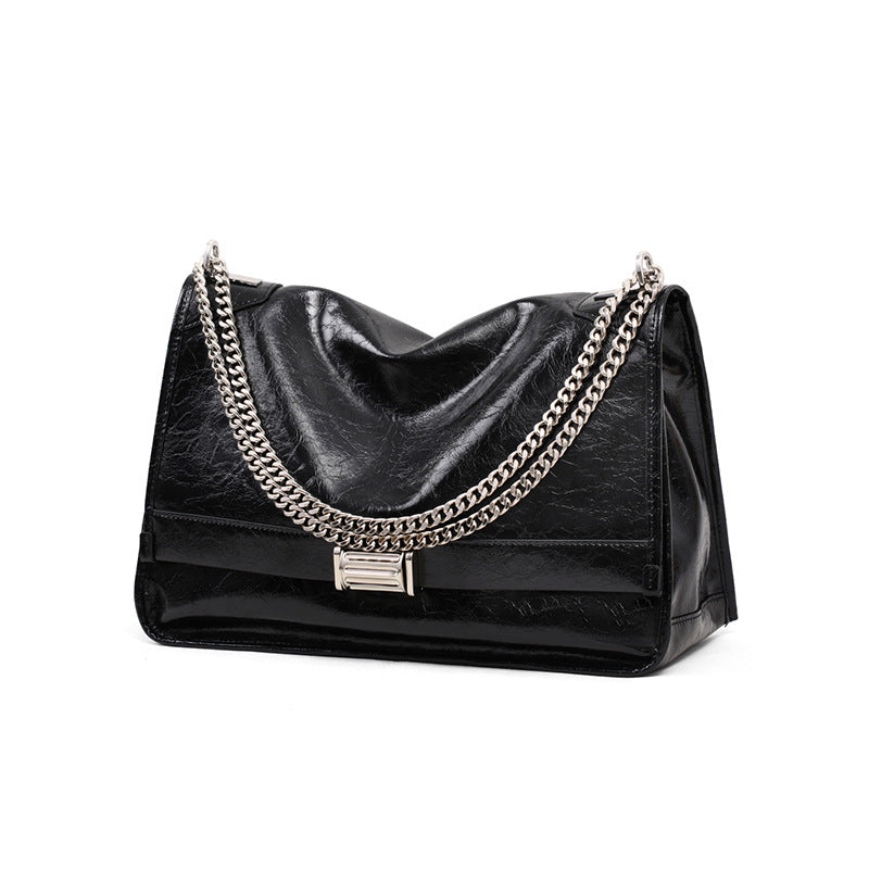 Women's Underarm Versatile Leather Large Capacity Commuter Crossbody Bags