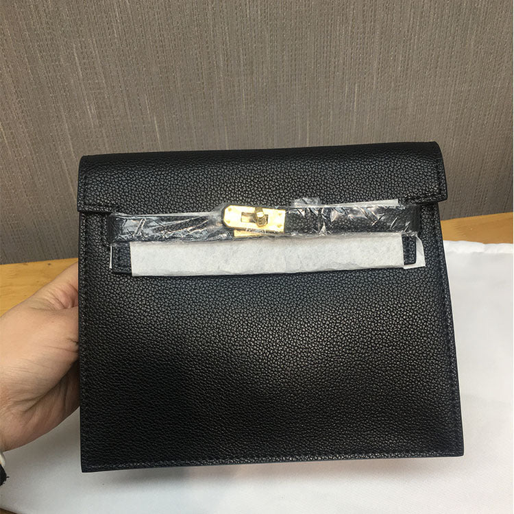Women's Trendy Kelly Shoulders Genuine Leather Retro Shoulder Bags