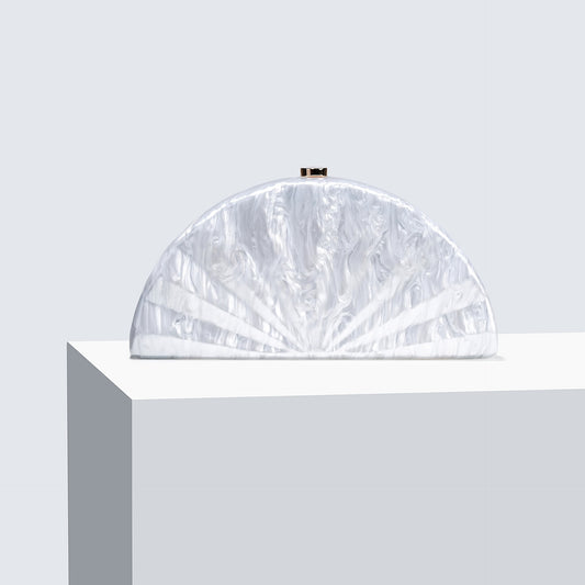 Women's Semicircle Fan-shaped Acrylic Fashion Wedding Dinner Bags