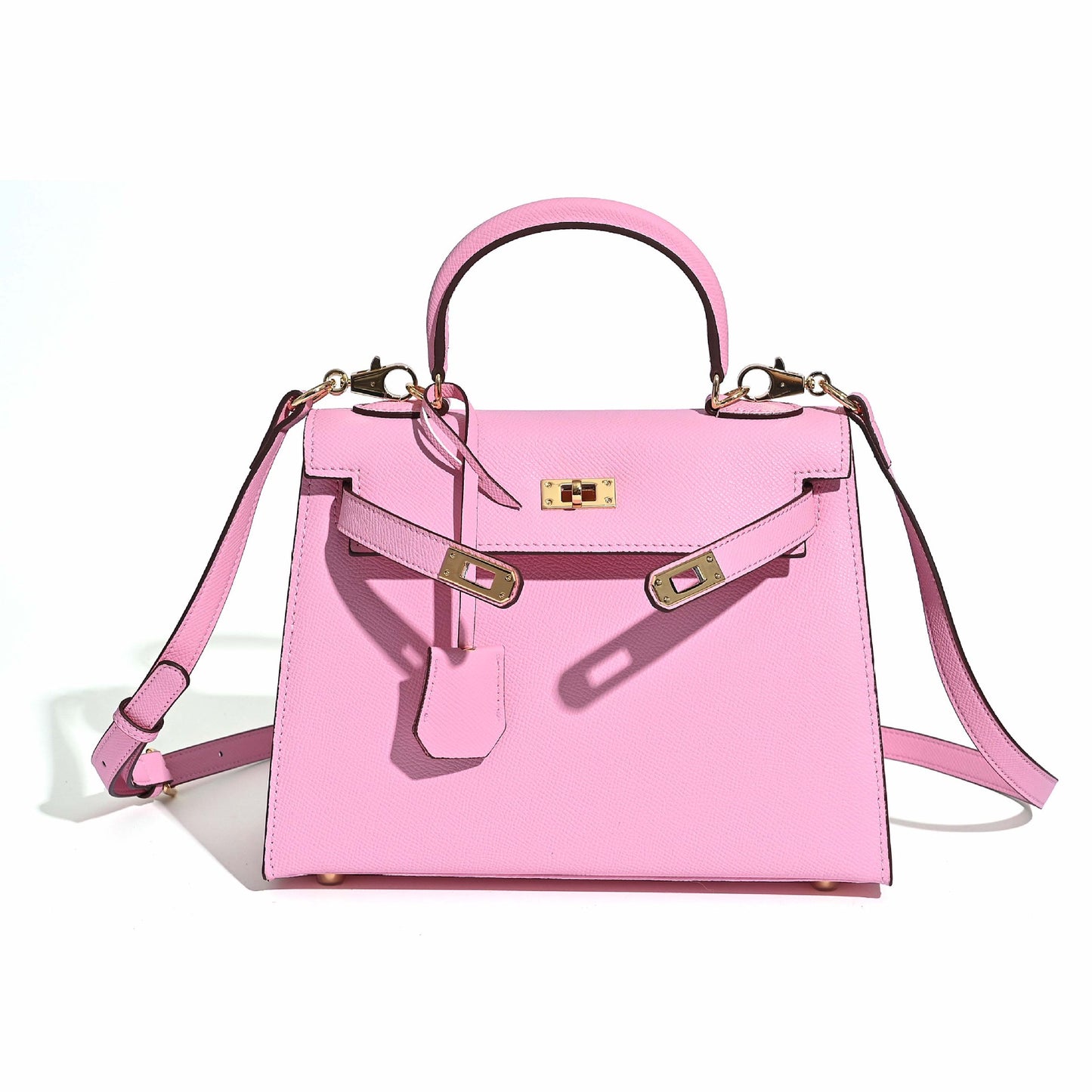 Women's Kelly Fashion Commuter Palm Print Cowhide Handbags