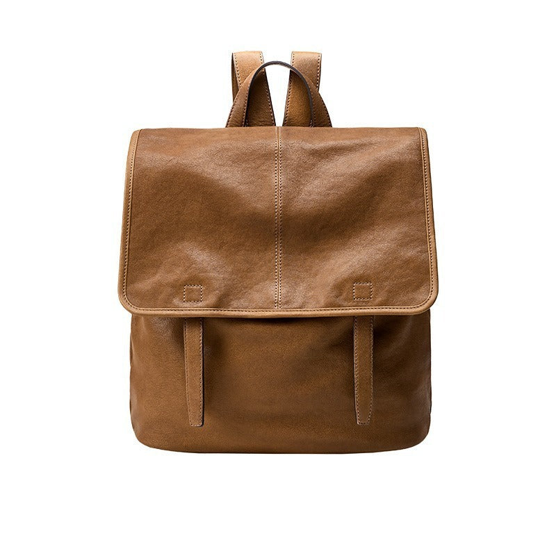 Women's & Men's & Vegetable Tanned Series Vertical Large Capacity Backpacks