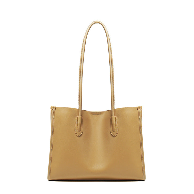 Women's Large Capacity Totes Korean Genuine Leather Shoulder Bags