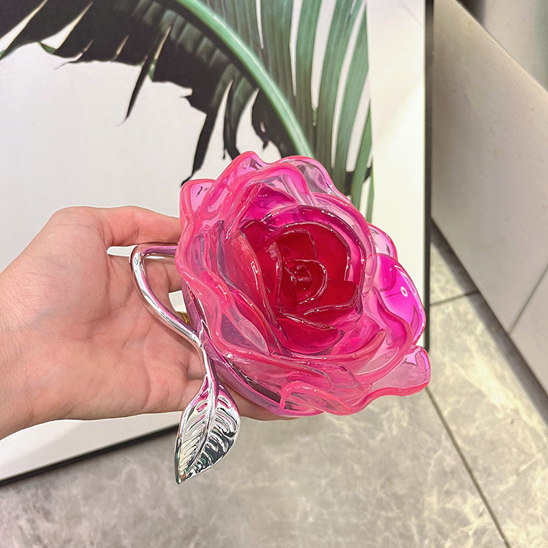 Acrylic Camellia Flower Box Dinner Mini Bags