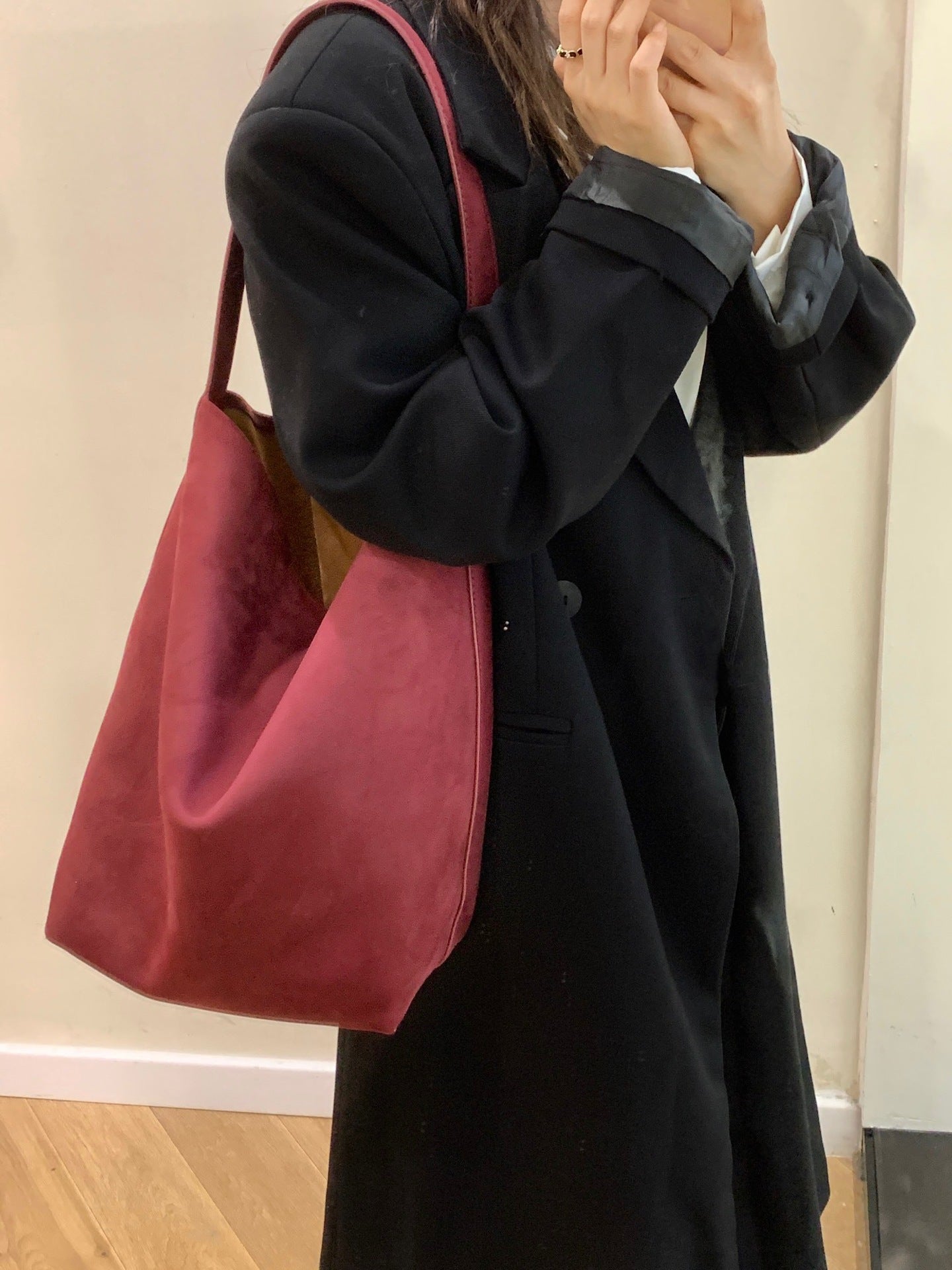 Flannel Female Leather Shopping Leisure Lazy Style Shoulder Bags