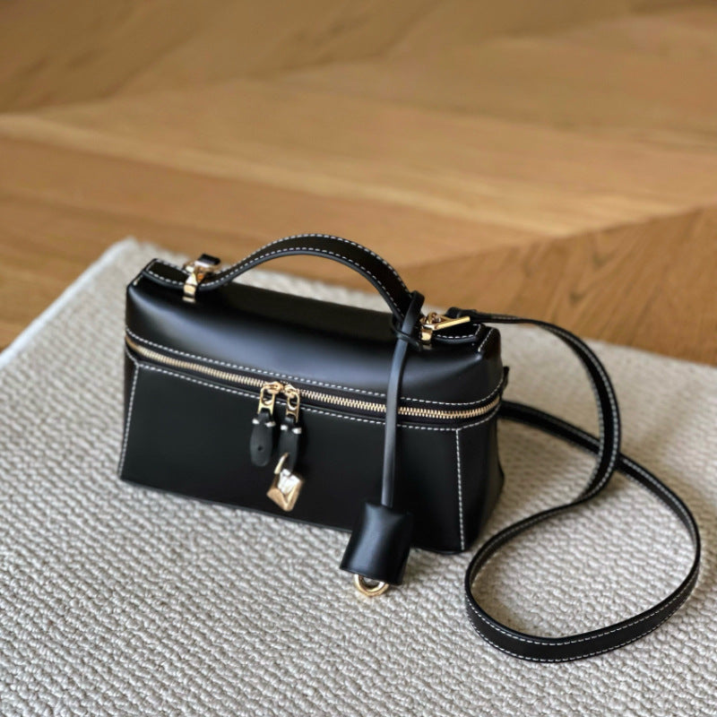 Women's Box High-grade Cowhide Genuine Leather Crossbody Bags